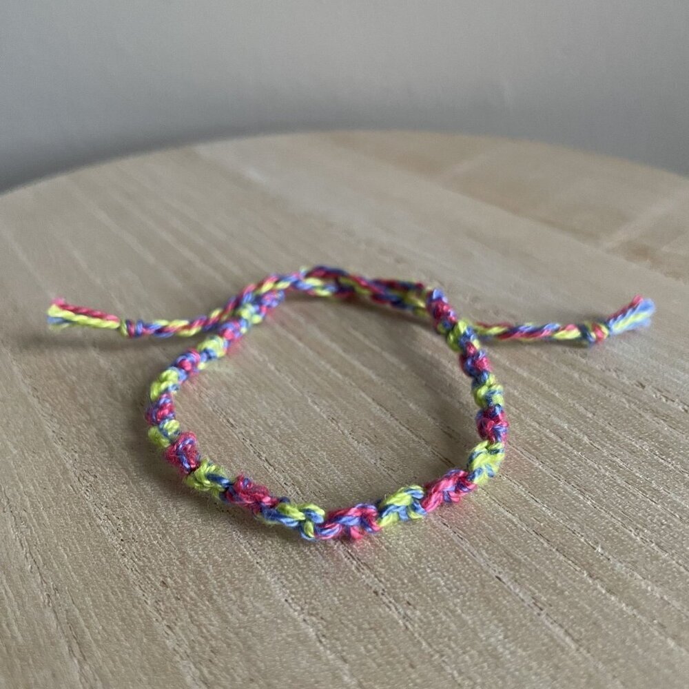 Elin Bracelet, anklet, trendy, comfortable, tie, embroidery thread, woven, gift,